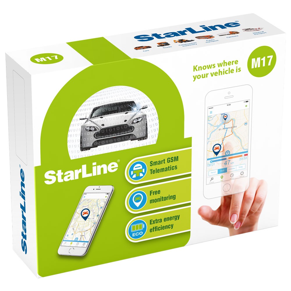 StarLine M17-GPS-GLONASS-GSM-LBS-Mayak Tracker anti rilevatori